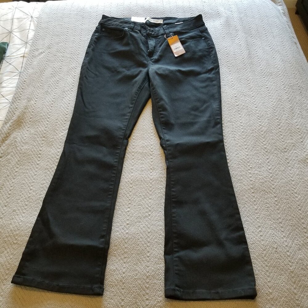 Curvy barely boot cut jeans